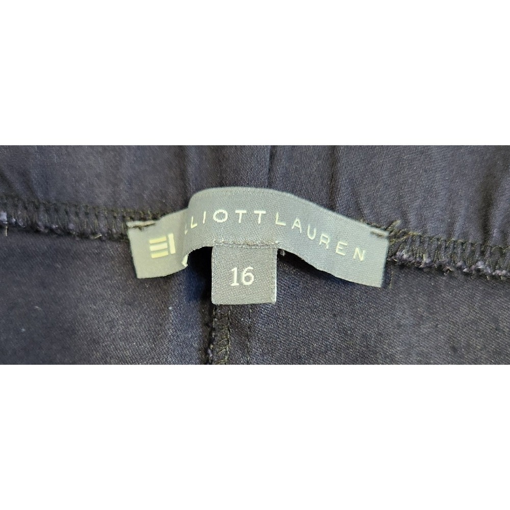 Elliott Lauren Spring 26 Control Stretch Cargo Pants Navy Blue Women Size 16 - Picture 8 of 9